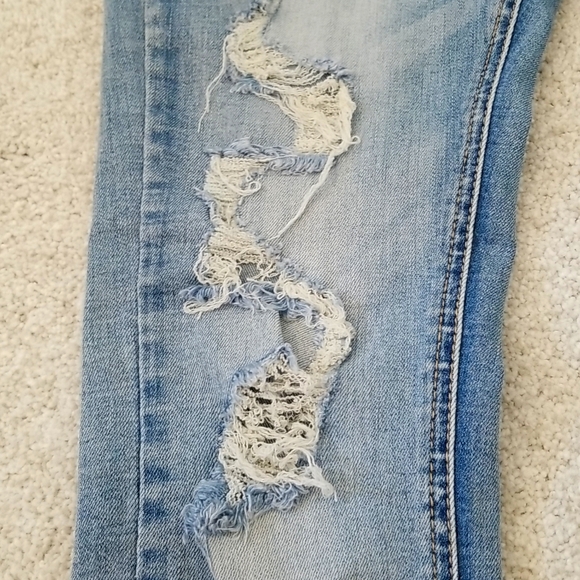 Urban Kids Skinny Ripped Jeans Medium Wash 14-16 - Picture 3 of 4